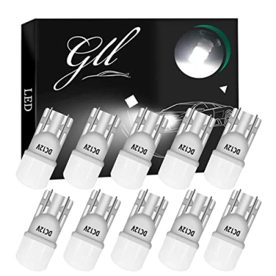 Afbeelding van LED lampen T10, wit 501 W5W 2835 3 SMD 90 Lumen Keramische Carrosserie voor Auto Koepelverlichting Zijlichten Licentielampen Kofferbakverlichting