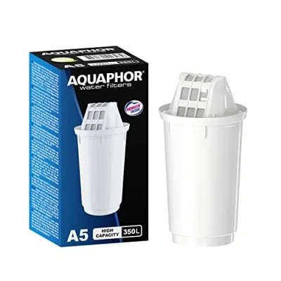 Afbeelding van AQUAPHOR Filterpatroon A5 Pack 1 I filtert kalk en chloor zware metalen andere stoffen 350 l helder water met Aqualen technologie voor een betere