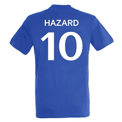 Afbeelding van Chelsea T shirt Eden Hazard officiële FC collectie herenmaat L, blauw