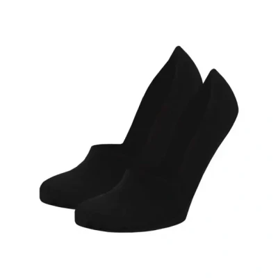 Afbeelding van Sarlini Invisible Sneaker Sokken Black 2 pack Zwart