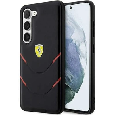 Afbeelding van Ferrari geschikt voor Samsung S23 Achterkant hoesje zwart