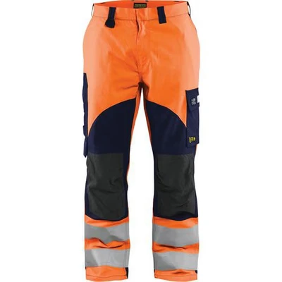 Image de Pantalon multinormes inhérent orange fluo marine Blåkläder