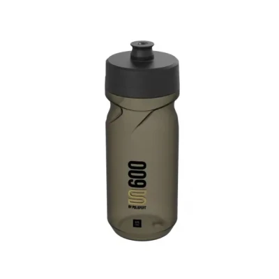 Afbeelding van Bidon met schroefdop Polisport S600 600ml restyle transparant/zwart/zwart