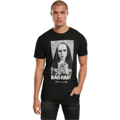 Afbeelding van Mister Tee Bad Habit Heren T shirt XS Zwart