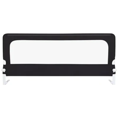 Afbeelding van bedhekje, 180 graden inklapbaar, anti val bevestigd met veiligheidsriemen, metalen frame, hoog, opvouwbaar, stabiel en duurzaam, 150 x 70 26 cm, zwart