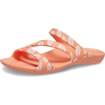 Afbeelding van Crocs Kadee II sandaal W teenslippers voor dames, Papaya/Multi