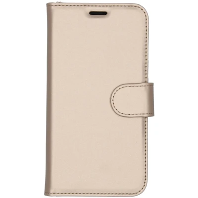 Afbeelding van iPhone 11 Pro Hoesje Met Pasjeshouder Accezz Wallet Softcase Bookcase goud