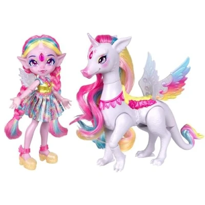 Image de Poupée Pixling Unia Et Cosmic Magic Mixies Licorne En Flacon, Avec Ingrédients