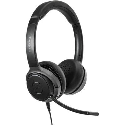 Afbeelding van Hoofdtelefoon met microfoon Targus AEH104GL Zwart