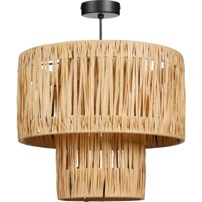 Afbeelding van Elisa Hanglamp H30 x Ø35 cm Raffia Lichtbruin