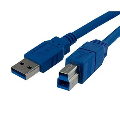 Afbeelding van USB A to B Cable Startech USB3SAB1M Blue