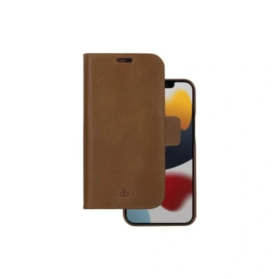 Afbeelding van iPhone 12/12 Pro Bookcase hoesje dbramante1928 Effen Cognac Leer
