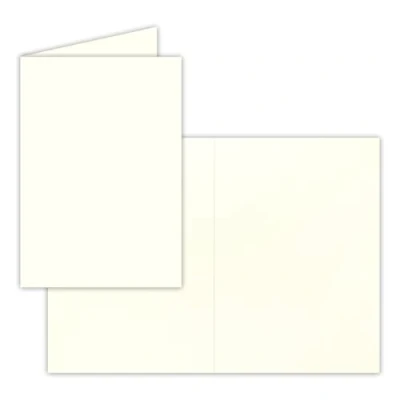 Afbeelding van 25 vouwkaarten DIN A5 natuur wit 14,8 x 21 cm GUSTAV NEUSER
