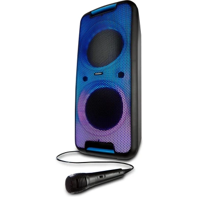 Afbeelding van Medion Party Speaker (P61080) Bluetooth Draadloos Box met Microfoon Karaoke Systeem LED Verlichting Oplaadbaar