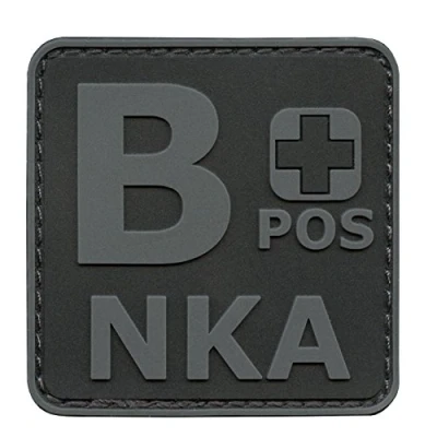 Afbeelding van 2AFTER1 Blackout ACU BPOS B+ NKA Bloedmiddel Type Geen bekende allergieën Onderbreekt Morale PVC Rubber Sluiting Patch