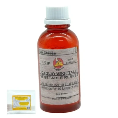 Afbeelding van Presure Vloeibaar Vegetarisch 100 ml + Gratis Calciumchloride Pers, Melkferment, Veganistisch