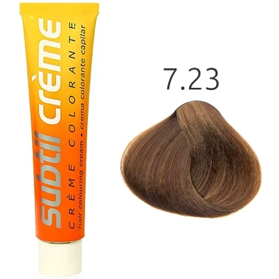 Afbeelding van Subtil Creme Hair Color haarverf 60 ml 7.23 Goud Parelblond