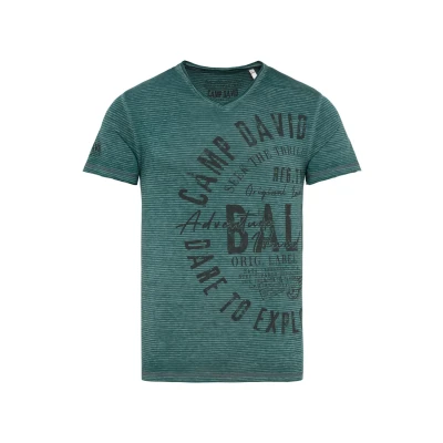 Afbeelding van CAMP David Ausbrenner Tshirt print, Heren, Maat: Large, Evergreen