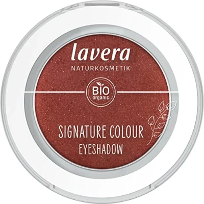 Afbeelding van lavera Signature Colour Oogschaduw, oker Red 06, rood, biologische amandelolie en vitamine E, veganistisch, glinsterend, intense kleurontspanner (1 stuk)
