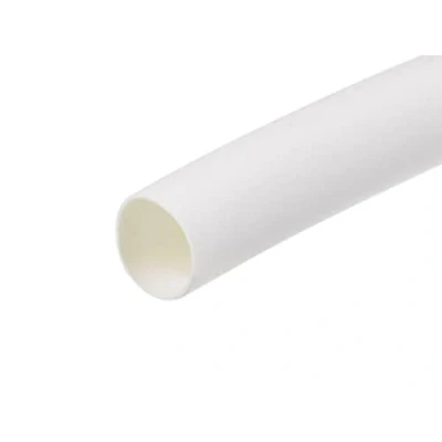 Afbeelding van Krimpkous 1 meter lang, wit zwart, diameter 3 mm, 5 6 7 8 9 10 mm (diameter wit)