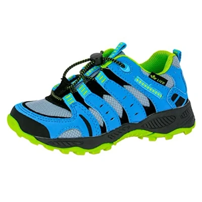 Afbeelding van Lico Fremont, uniseks kinderwandelschoenen grijs (grijs/blauw/citroen), 40 EU, grijs.