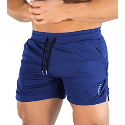 Afbeelding van Superora Ademende sportbroek met zakken voor heren, sportschool, training in de open lucht, Royal Blauw
