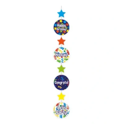 Afbeelding van Hanging decoration Happy birthday cartoon