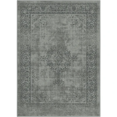 Afbeelding van Istanbul Vintage Vloerkleed Laagpolig Retro Tapijt Grijs 140x200 cm Rechthoek Polypropyleen Tapijtenloods