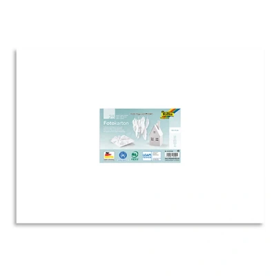 Image de Carton photo folia blanc 50x70cm 300gr emballer 25 feuilles