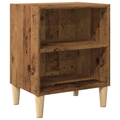 Afbeelding van vidaXL Nachtkastje 40x30x50 cm bewerkt hout oud houtkleurig
