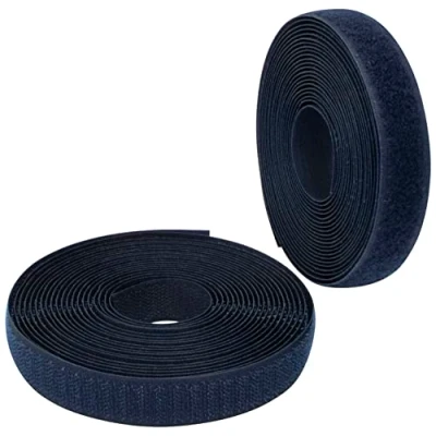 Afbeelding van AERZETIX C65890 Band/rol klittenband 20mm 5 meter zelfklevend Organizer/kabelbinder haakband kledingriem kleur: donkerblauw in polyamide en polyester