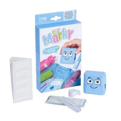 Image de COLOP Marky Bleu Personnalisable Adapté aux enfants DIY Textile Timbre Trousse 1 Ensemble