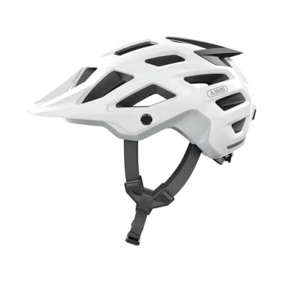 Afbeelding van ABUS MTB Moventor 2.0 helm fietshelm met hoog comfort voor het veld All Mountain helm, uniseks wit, maat L