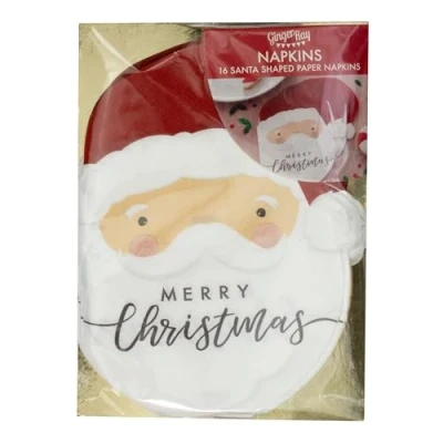 Afbeelding van Ginger Ray Silly Santa Servetten (16 stuks)