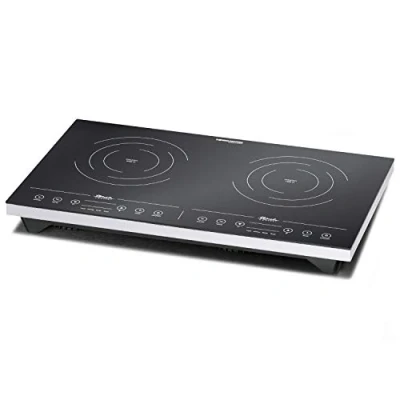 Afbeelding van Rommelsbacher inductiekookplaat, keramiek, zwart zonder brug 3400 Watt zwart/zilver