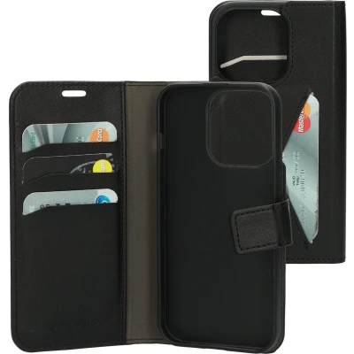 Afbeelding van Mobiparts Classic Wallet Case Apple iPhone 15 Pro Black