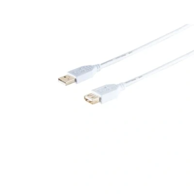 Afbeelding van USB naar verlengkabel USB2.0 tot 2A / wit 1,8 meter