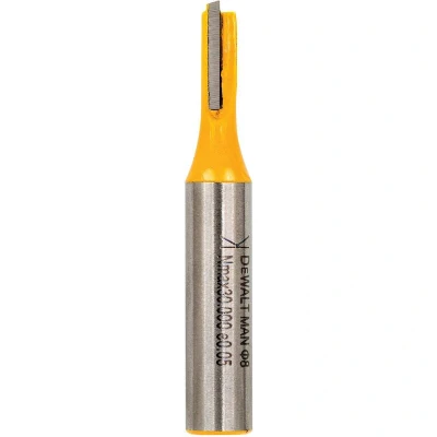 Afbeelding van DEWALT DT90001 QZ groeffrees HM, 2 snijkanten, schacht 8mm, Ø5mm, werklengte 12mm