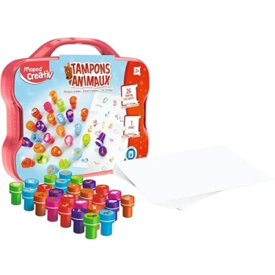 Image de Kit créatif Mallette Tampons animaux Joustra