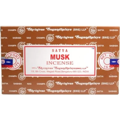 Afbeelding van Satya Musk wierookstokjes 12 doosjes van 15 gram
