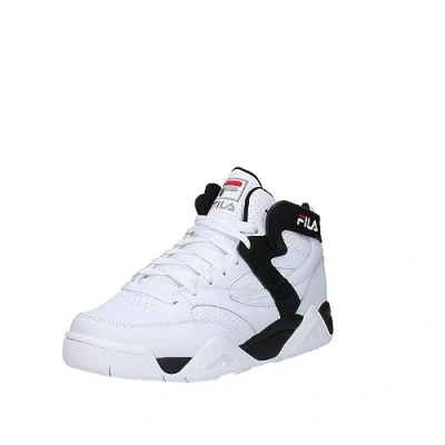 Afbeelding van Fila Squad MID Sneakers hoog, Heren, Maat: 44, White/black Leer en textiel