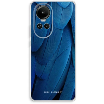 Afbeelding van Case Company® hoesje geschikt voor Oppo Reno 10 Pauw Soft Cover Telefoonhoesje Bescherming aan alle Kanten en Schermrand