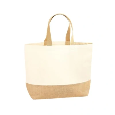 Afbeelding van Jute Base Canvas Bag XL (Natuurlijk)