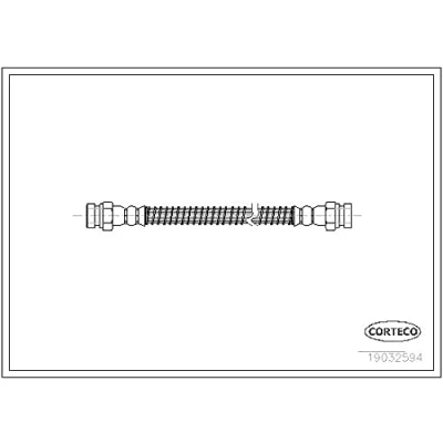 Afbeelding van CORTECO 19032594 Remslang Achteras links 318