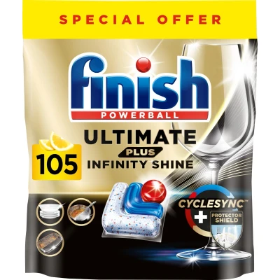 Afbeelding van Finish Ultimate Plus All in One Citroen Vaatwastabletten 105 Capsules