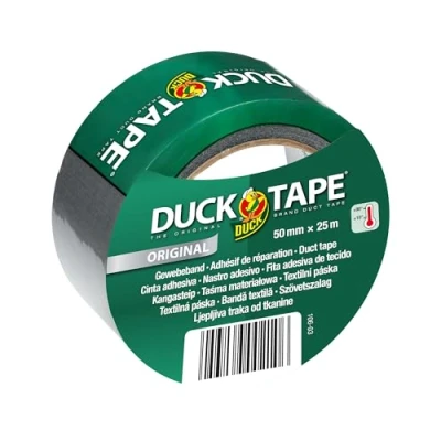 Afbeelding van Duct tape Duck 25 meter (Textieltape, Waterdicht, Grijs, 50 mm)