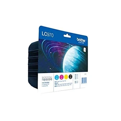Afbeelding van Brother LC 970 inktpatronen cyaan/magenta/geel/zwart
