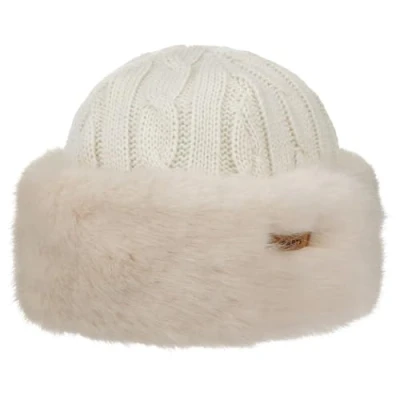 Afbeelding van Barts Fur Cable Bandhat Muts White Wit Mutsen
