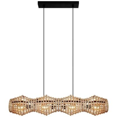 Afbeelding van ECO Light CAPELLA 9520 S4 RT Hanglamp E27 Rotan, Natuur