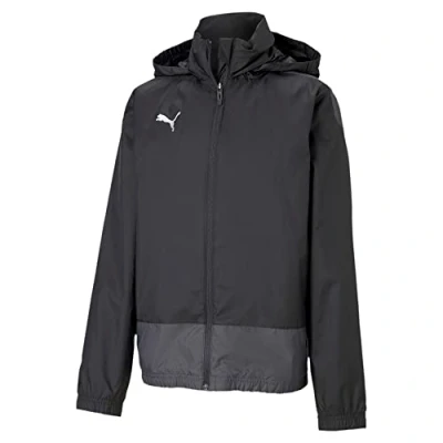 Afbeelding van PUMA Jungen, teamGOAL 23 Training Rain Jack Regenjacke, Black Asphalt, 176